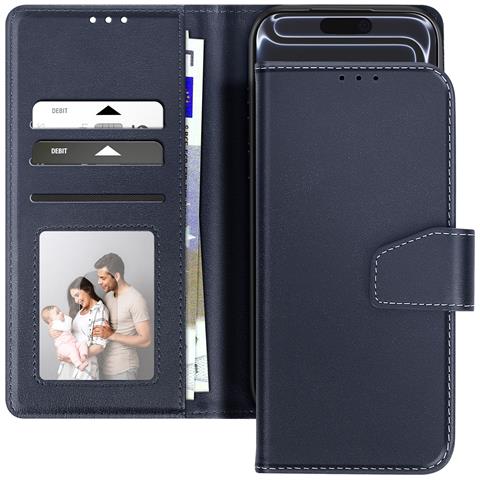 Custodia A Portafoglio Per Iphone 17 Pro In Pelle Premium Con Funzione Stand - Foto 2