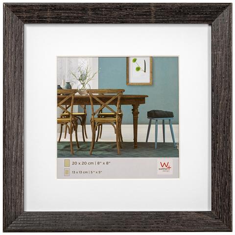 Fiorito Struttura In Legno 20x20 Cm, Grigio Scuro - Foto 1