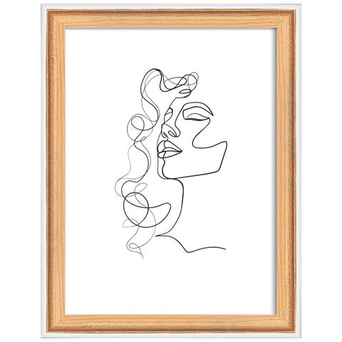 Silhouette Struttura In Legno, 13x18 Cm, Faggio - Foto 1