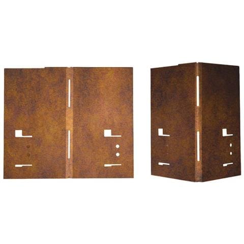 Angolo Per Il Bordure Per Aiuole Acciaio Corten  Cordoli Per Aiuole - 8 X 8 X 18 5 Cm - Foto 1