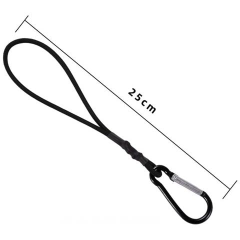 Set Da 10 Mini Cavi Elastici - Cinghie Elastiche Da 25 Cm Con Moschettone Black - Foto 2