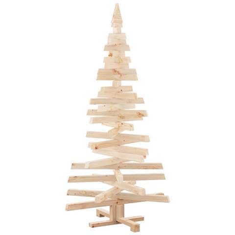 Alberi di Natale Naturale 150 cm Legno di pino massello - Foto 1