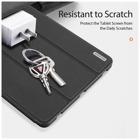 Cover per Galaxy Tab S7 Plus - TPU+Pelle /PU, Nero, Auto Wake /Sleep - Foto 2