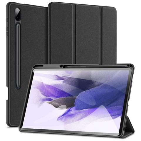Cover per Galaxy Tab S7 Plus - TPU+Pelle /PU, Nero, Auto Wake /Sleep - Foto 1