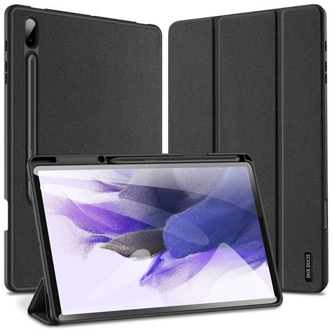 Cover per Galaxy Tab S7 Plus - TPU+Pelle /PU, Nero, Auto Wake /Sleep - Foto 4