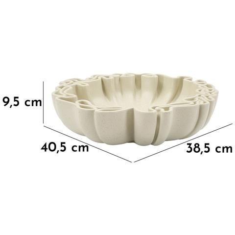 Vassoio Vkh857-beige-poliresina-40,5x38,5x9,5 Cm - Foto 8