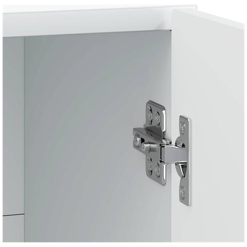 Armadio da Notte 2 pcs Bianco 43 x 34,5 x 50 cm - Foto 9
