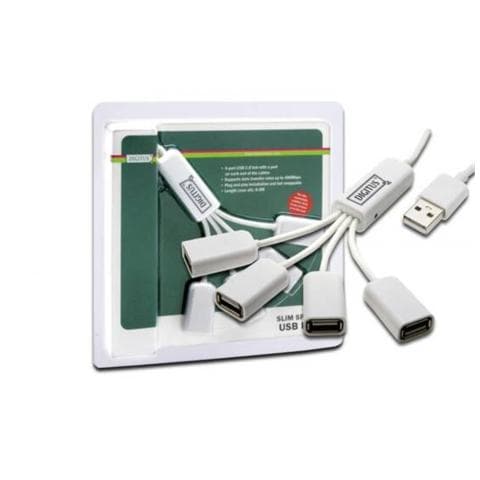Hub USB 4 Porte a Coda con Cavetti - Foto 1