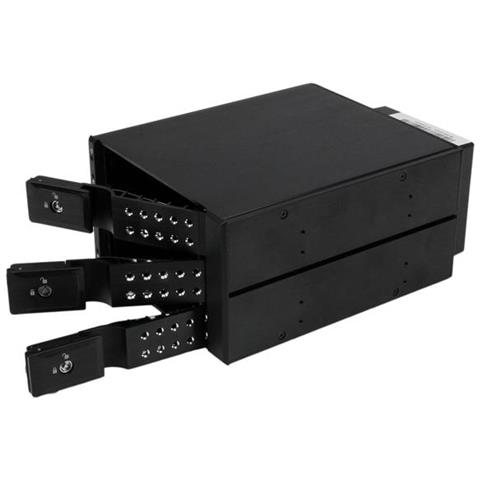 " Scheda backplane per rack portatili hot-swap trayless in alluminio 3 alloggiamenti per SAS II / SATA III 3,5""- HDD 6 Gbps" - Foto 5