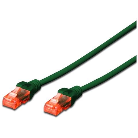 CAVO PATCH CAT 6 U / UTP CCA 1 mt, VERDE - Foto 1