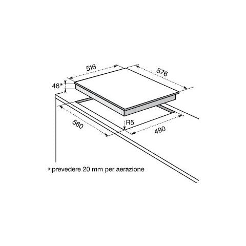 Piano Cottura KT6400X a Induzione 4 Zone Cottura da 57 cm Colore Nero - Foto 7