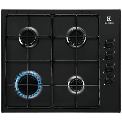 Piano Cottura KGS6404B a Gas 4 Zone Cottura da 60 cm Colore Nero - Foto 1