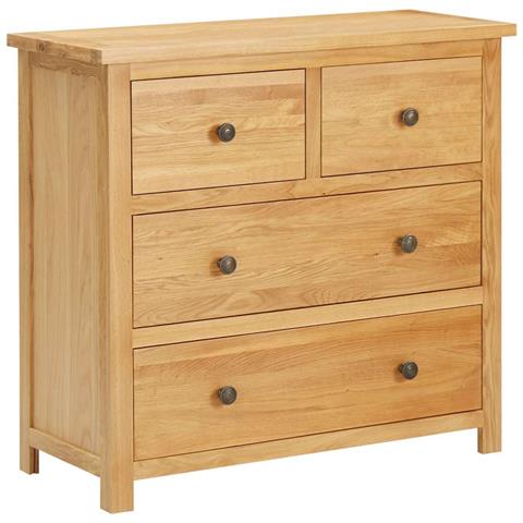 Cassettiera 80x35x75 Cm In Legno Massello Di Rovere - Foto 1