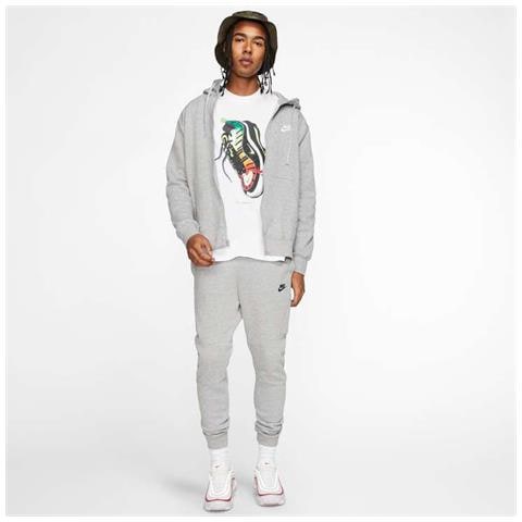 Felpa Da Uomo Con Cappuccio E Full Zip Club Fleece Taglia Xl Codice Bv2645-063 Colore Grigio - Foto 4