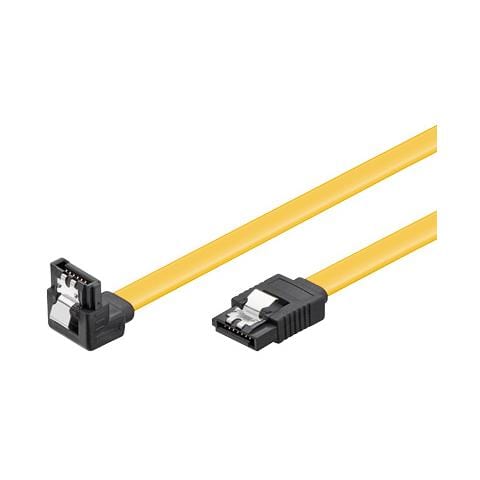 CAK SATA 600-020 90 CLIP 0.2m, Nero, Giallo, Giallo - Foto 1