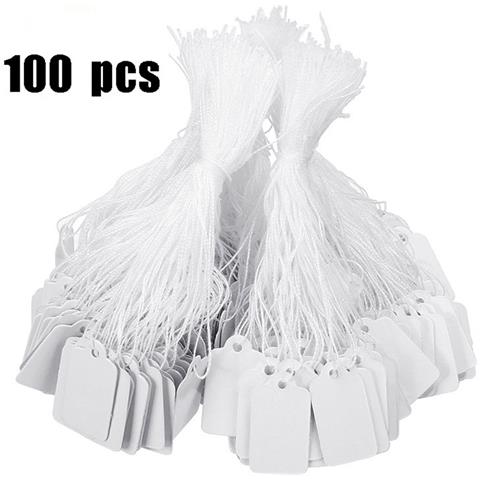 Etichette In Carta Con Cordino Bianco 100 Pz - Foto 14
