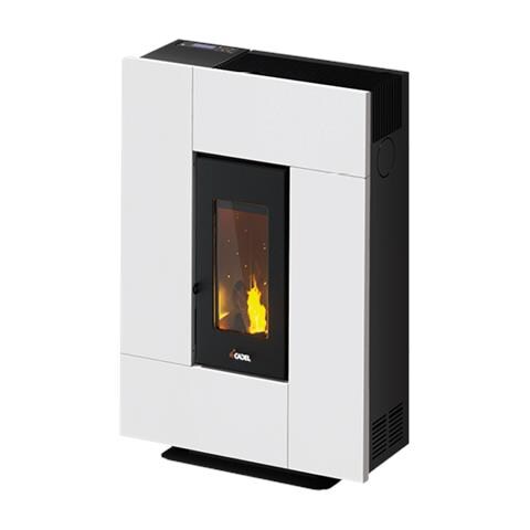 Grace 7 stufa Libera installazione Pellet Nero, Bianco - Foto 1
