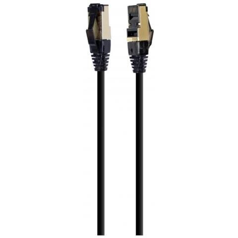 Pp8-lszhcu-bk-0.5m Cavo Di Rete Nero 0,5 M Cat8 S /ftp (s-stp) - Foto 1