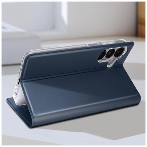 Custodia Per Samsung Galaxy A15 5g Copertina Portacarte Supporto Video, Blu Scuro - Foto 2