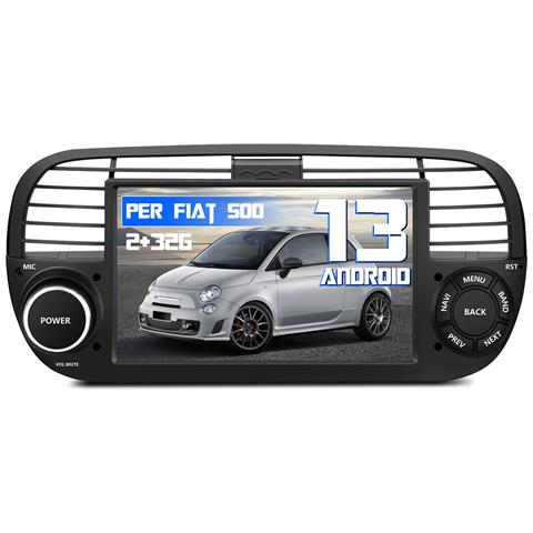 Autoradio Per Fiat 500 (2007-2015) 7 Pollici Car Radio Con Carplay /android Auto Gps Bluetooth Wifi Fm Rds Comandi Al Volante - Foto 1