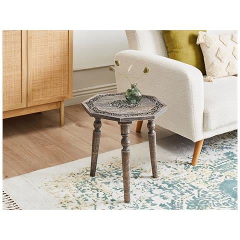 Tavolino Legno Di Mango Scuro Wandilo - Foto 1