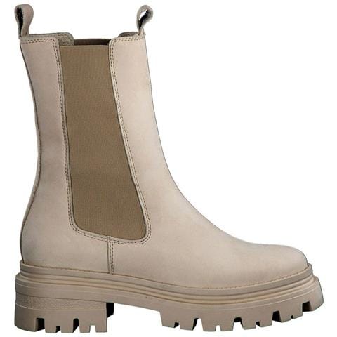 Beige Casual Closed Booties Stivaletti Pelle Scarpe Donna Beige Eu 40, 1-25498-29 309 - Foto 1