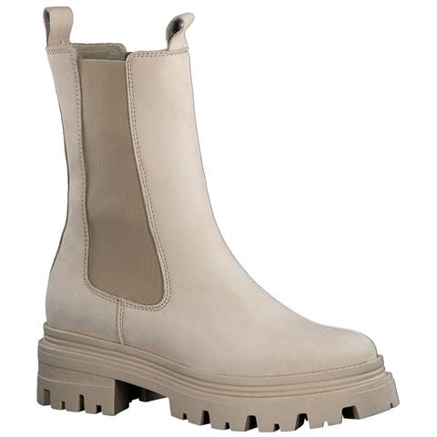 Beige Casual Closed Booties Stivaletti Pelle Scarpe Donna Beige Eu 40, 1-25498-29 309 - Foto 2