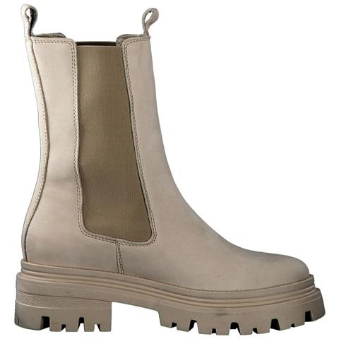 Beige Casual Closed Booties Stivaletti Pelle Scarpe Donna Beige Eu 40, 1-25498-29 309 - Foto 3