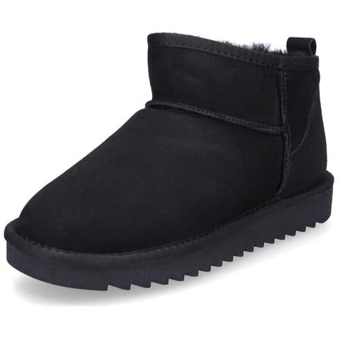 Alaska Booties Black Stivaletti Pelle Scamosciata /nabuk Scarpe Donna Nero Eu 36, 12-29944-01 - Foto 3