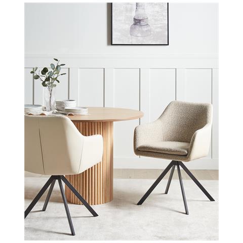 Set Di 2 Sedie Da Pranzo Lithia Tortora - Foto 1