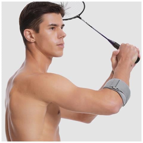 Supporto Per Gomito Con Chiusura A Strappo In Nylon Grey - Foto 2