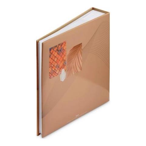 Singo Ii Album Fotografico E Portalistino Terracotta 100 Fogli Rilegatura Del Libro - Foto 3
