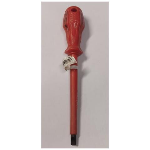 Giravite Professionale Per Elettricista - Per Viti A Testa Piatta 6,5x150mm - Lama Isolata E Manico Rosso Ergonomico In Pvc - Foto 1