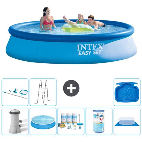 Piscina Fuori Terra - In Giro - 396x84 Cm - Blu - Include Accessori Coordinati A1138 - Foto 1