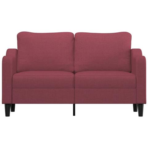 Lusso Casadino -  Divano A 2 Posti Rosso Vino 140 Cm In Tessuto - Foto 2