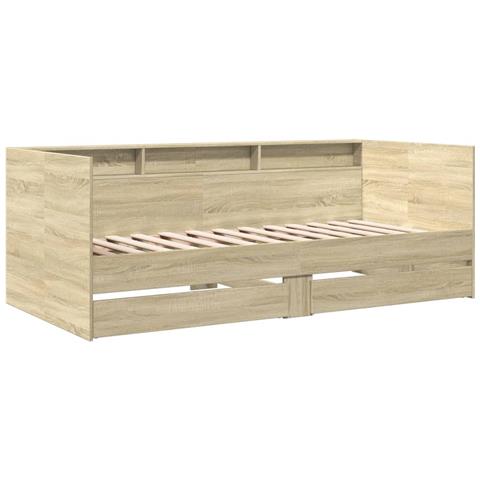 Divano Letto Con Cassetti Senza Materasso 100x200 Cm - Foto 2