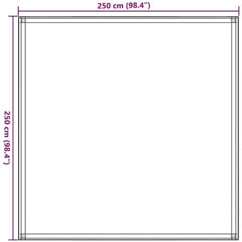 Tappeto da Tenda Beige 250x250 cm HDPE - Foto 7