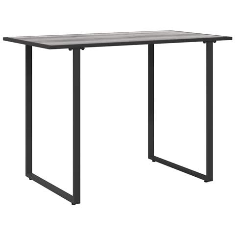 Tavolo da giardino grigio 100x55x70 cm DPC e metallo - Foto 1