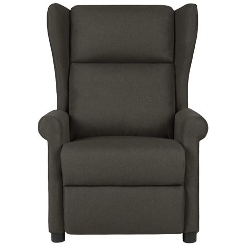 Poltrona Reclinabile in Tessuto Tortora - Foto 2