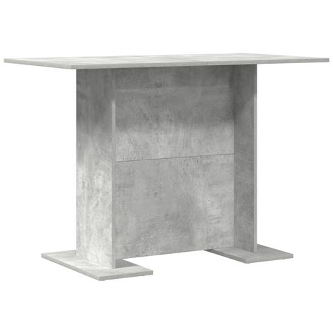 Tavolo da pranzo  Grigio cemento 110x60x75 cm Legno ingegnerizzato - Foto 1