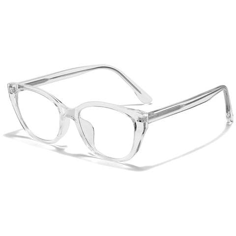 Occhiali Da Vista A Occhi Di Gatto Anti Luce Blu Compatibili Con Tr90 E Pc, Stile Retrò Unisex Per Protezione Visiva E Moda Transparent - Foto 1
