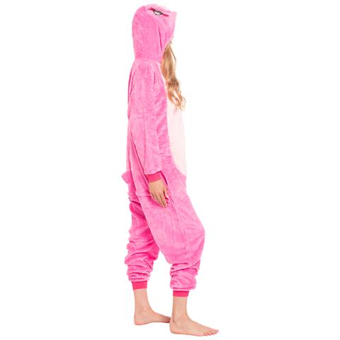 Pigiama Da Donna Tuta Kigurumi Onesie Costume Stich Rosa 175-185 Cm Xl - Foto 8