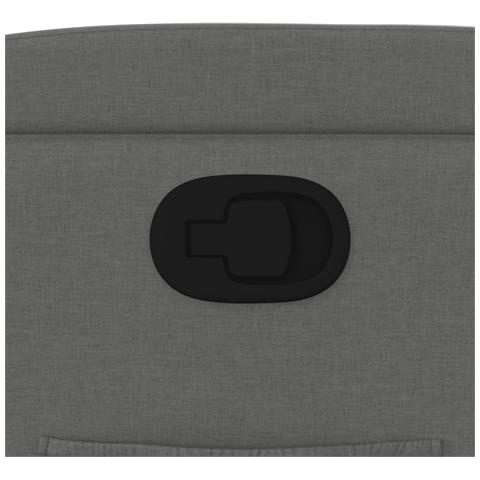 Poltrona reclinabile in tessuto grigio scuro - Foto 9