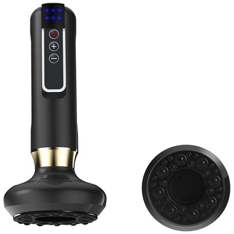 Strumento Per Massaggio Gua Sha Elettrico Ricaricabile A 6 Velocità - Terapia Di Coppettazione A Vuoto Intelligente Black - Foto 2