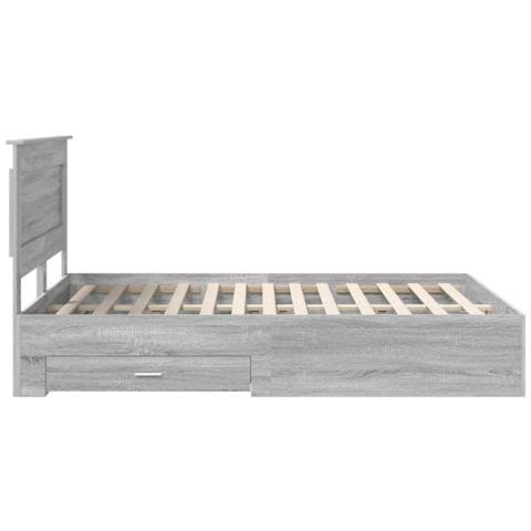 Struttura del letto con cassetto con testiera Legno multistrato - Foto 9