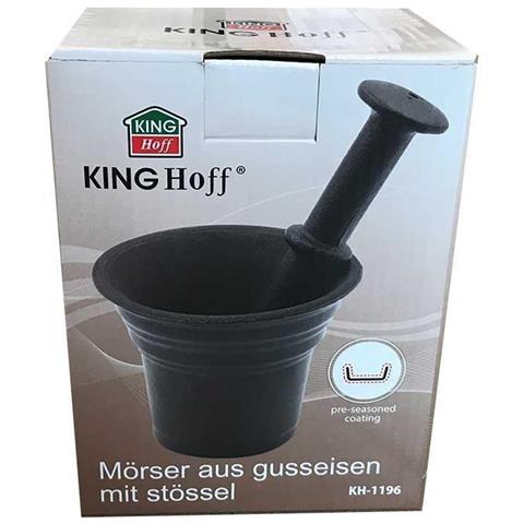 Mortaio in ghisa KH-1196 per macinare spezie ed erbe aromatiche - Foto 5