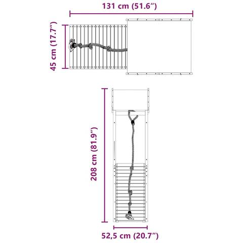 Set da Gioco da Esterno in Legno Massello di Pino - Foto 9