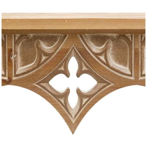 Scaffale In Legno Marrone 60x18x17h Cm - Foto 8