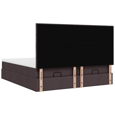 Struttura Letto Pouf con Materassi 160x200 cm in Tessuto - Foto 9