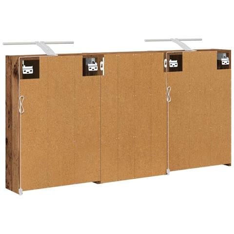 Set di Armadi da Bagno con lo scaffale 3 pcs 126 x 16 x 62.5 cm - Foto 9